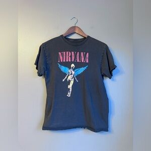 Nirvana Black Short Sleeve Band Tee Size Medium Band T-Shirt